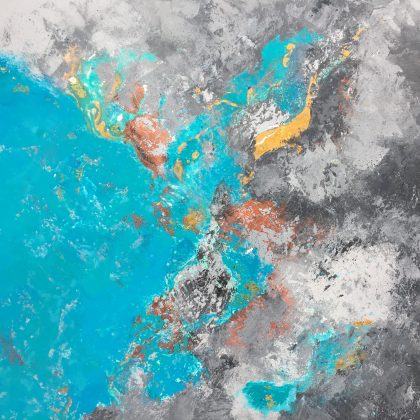 Turquoise And Gold (SOLD)