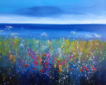 Ocean and Hedgerows (SOLD)