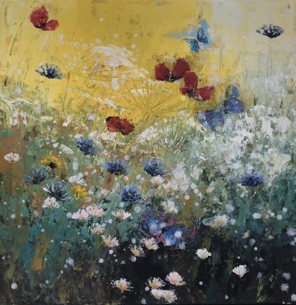 Corn Flowers In The Dew (SOLD)