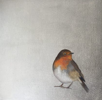 Robin ~ on silver (SOLD)