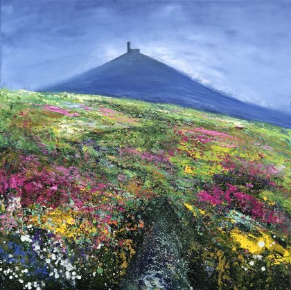 Walking to Brentor Church (SOLD)