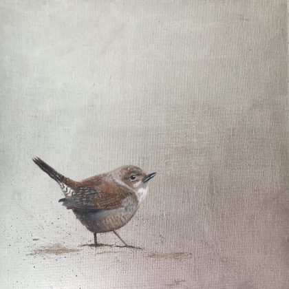Little Wren ~ on silver (SOLD)