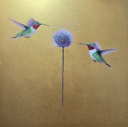 We Are Golden II ~ Hummingbirds (SOLD)