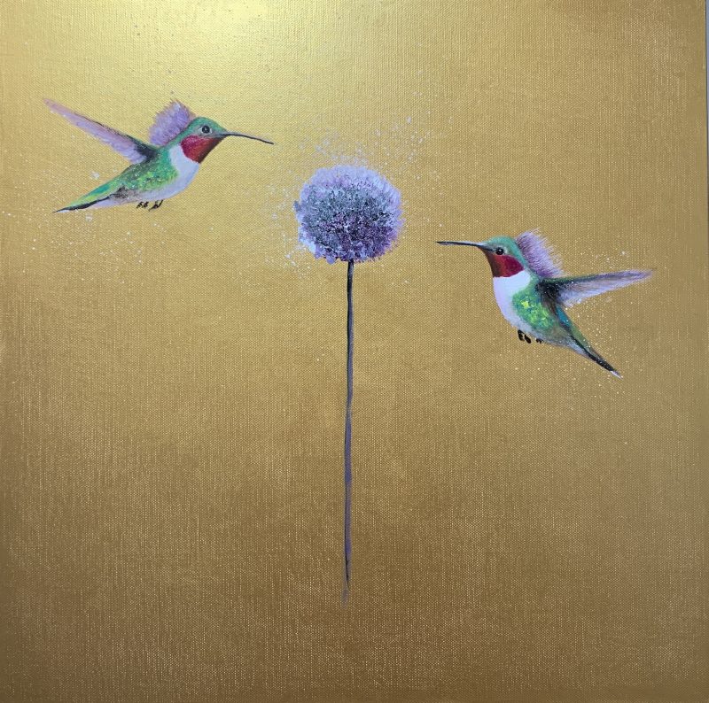 We Are Golden II ~ Hummingbirds (SOLD)