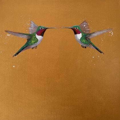 We Are Golden ~ Hummingbirds (SOLD)