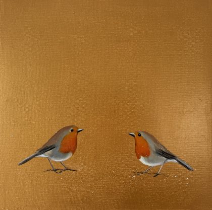 Dance With Me ~ Robins on Gold
