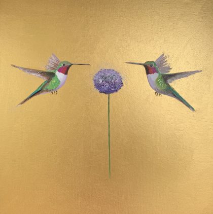 We Are Golden ~ Hummingbirds III (SOLD)