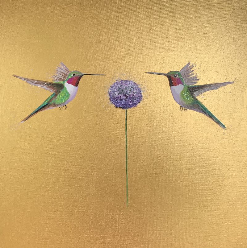 We Are Golden ~ Hummingbirds III (SOLD)