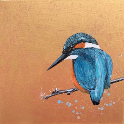 Kingfisher on Gold (SOLD)