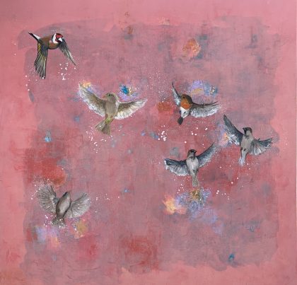 Our Joyful Birds in Flight (SOLD)
