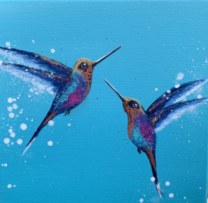 Two Hummingbirds (SOLD)